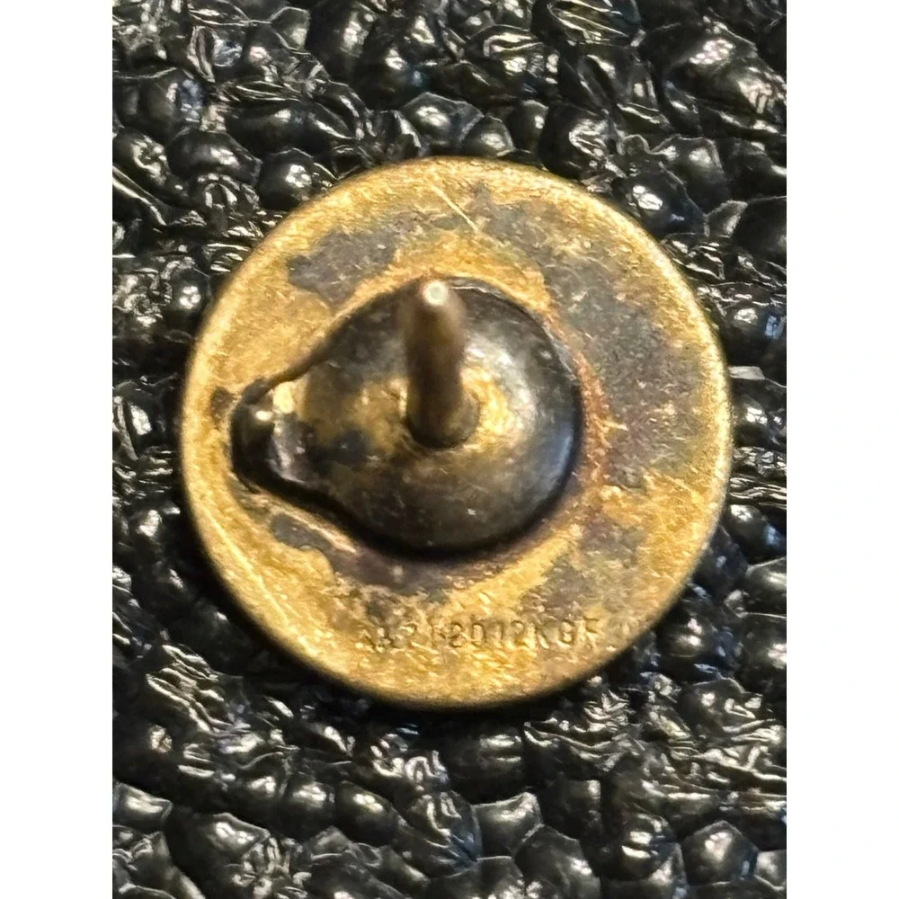 VTG 1/20 12k GF Gold‎ Starburst Lapel Pin Tie Tack Chain Diamond Accent